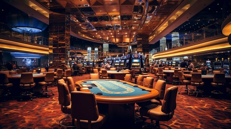 Antarmuka Permainan Kartu burhan4d dengan tampilan Blackjack dealer langsung